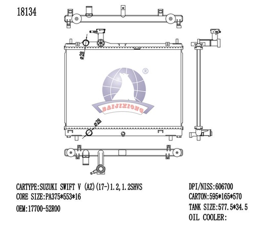 O V RAD/18134-16MT